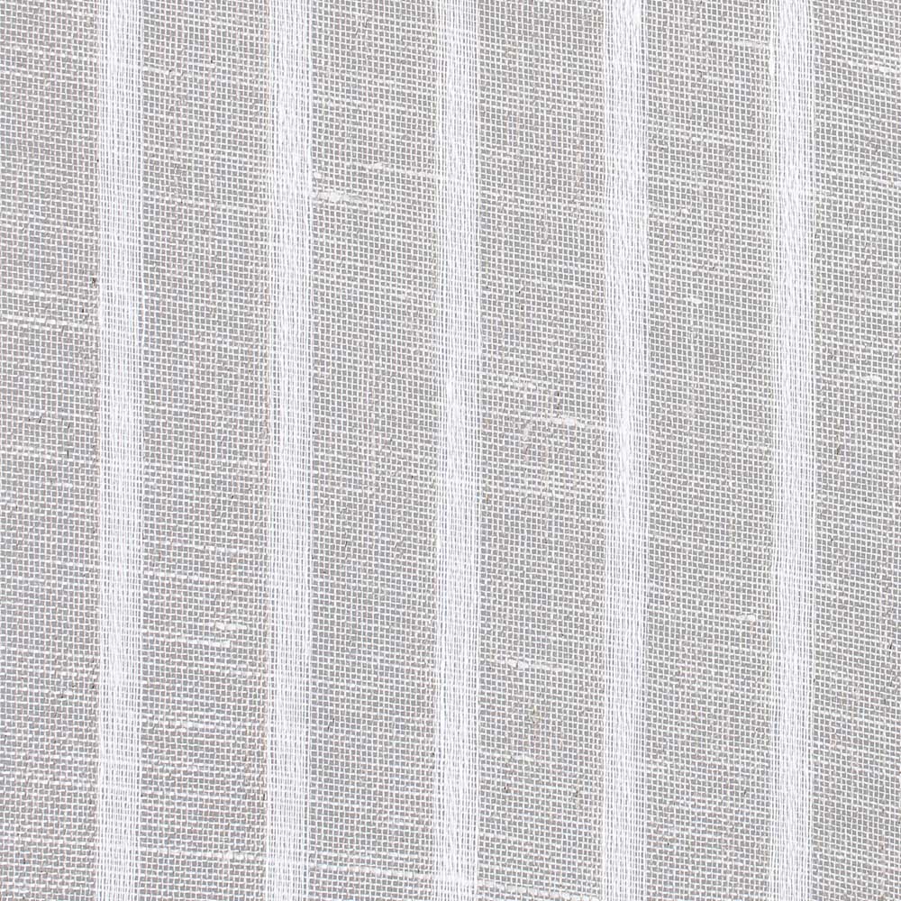 Ian Mankin Newlyn Stripe Linen Sheer Natural Made to Measure Roman Blinds