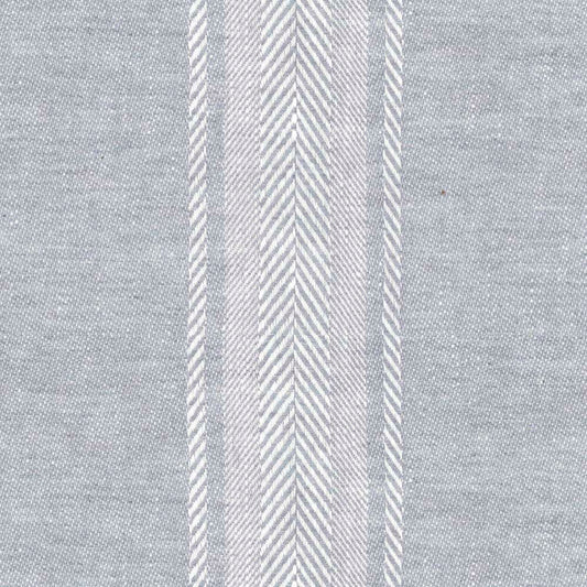 Ian Mankin Salcombe Stripe Mist Made to Measure Roman Blinds