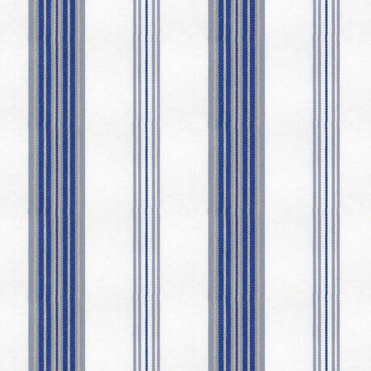 Ian Mankin Tenby Stripe Chalk Made to Measure Curtains