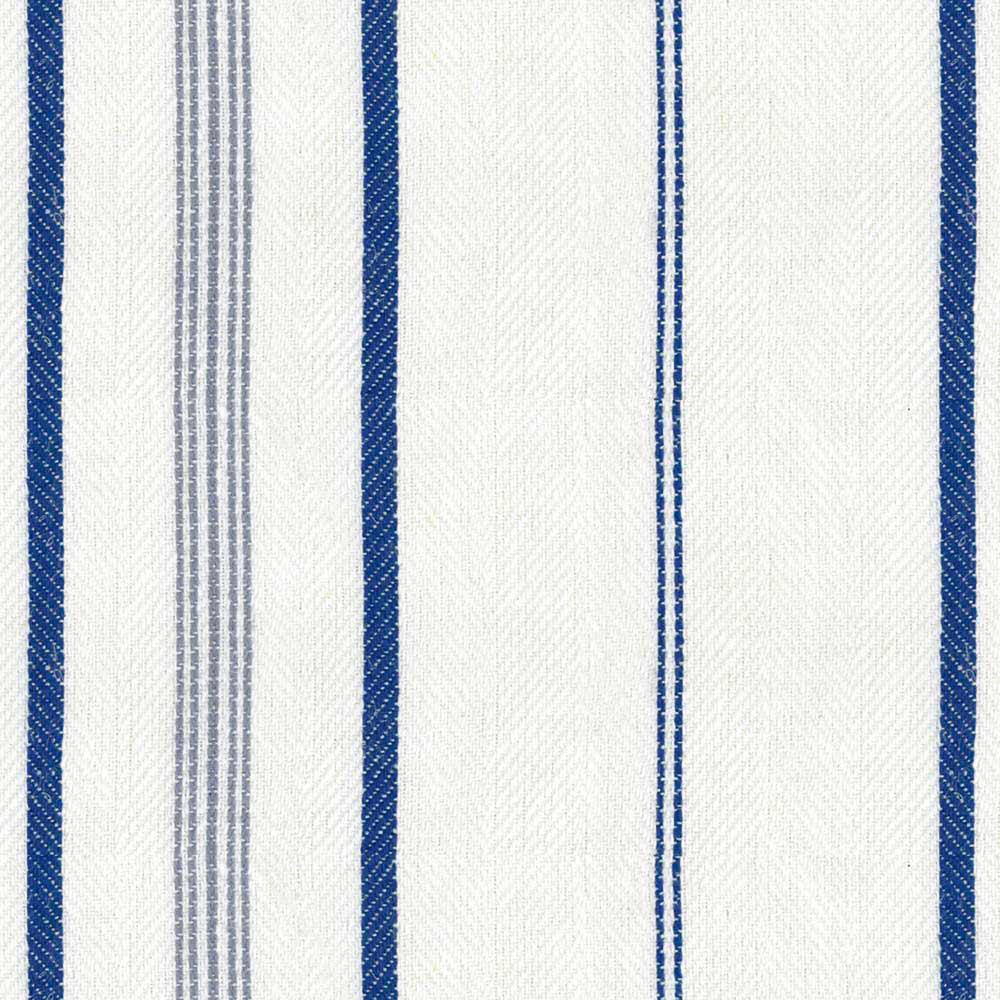 Ian Mankin Troon Stripe Chalk Made to Measure Roman Blinds