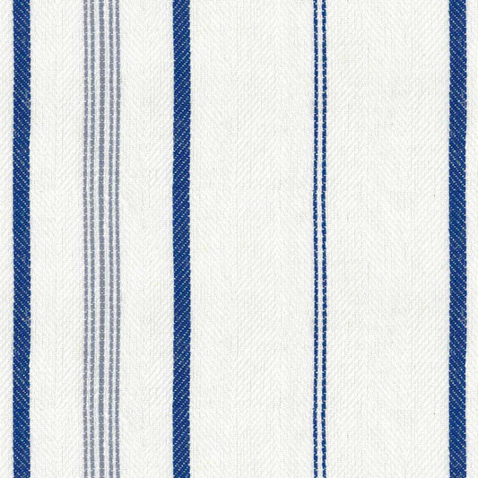 Ian Mankin Troon Stripe Chalk Made to Measure Roman Blinds