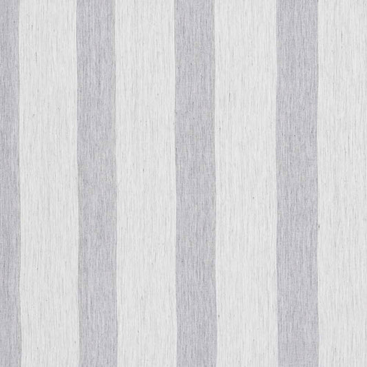 Ian Mankin Rift Stripe Linen Sheer Bluestone Made to Measure Curtains