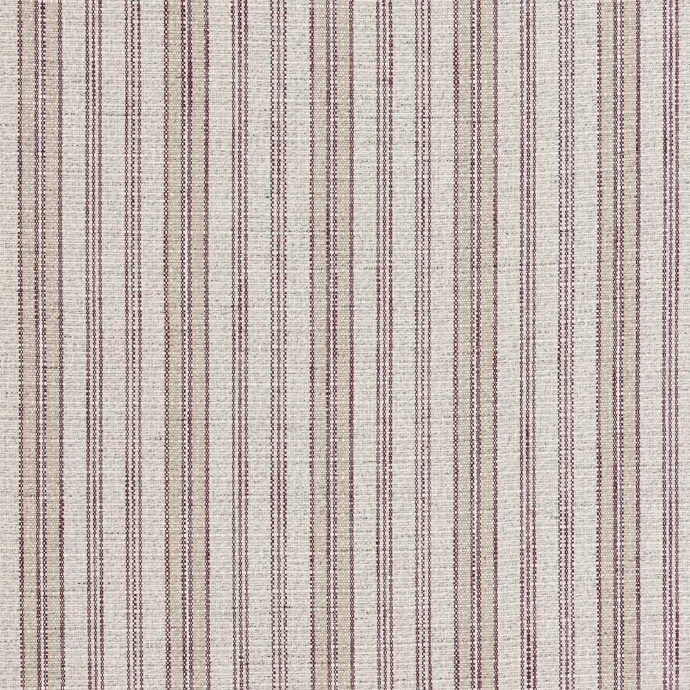 Ian Mankin Sandstone Stripe Garnet/Alabaster Made to Measure Roman Blinds