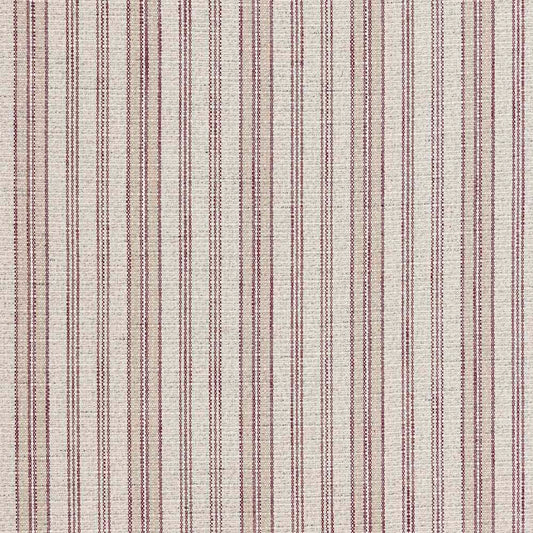Ian Mankin Sandstone Stripe Garnet/Alabaster Made to Measure Roman Blinds