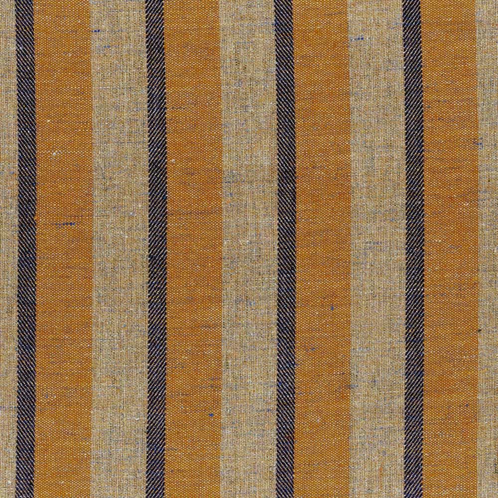 Ian Mankin Ridge Stripe Permian Red Made to Measure Roman Blinds