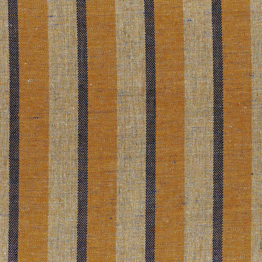 Ian Mankin Ridge Stripe Permian Red Made to Measure Roman Blinds