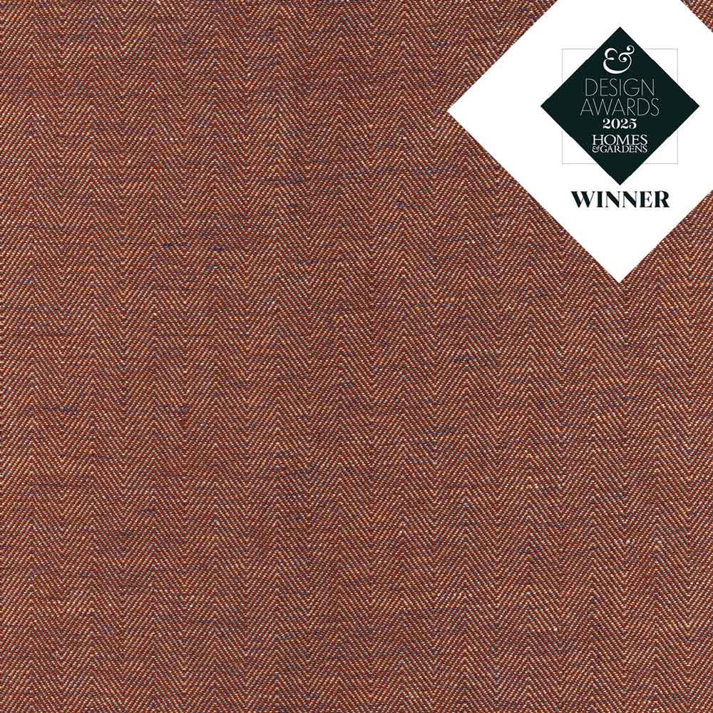 Ian Mankin Hedgerow Herringbone Beech Nut Made to Measure Roman Blinds