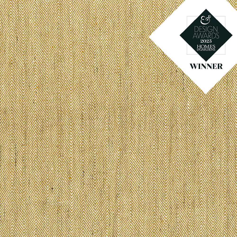 Ian Mankin Hedgerow Herringbone Chanterelle Made to Measure Curtains