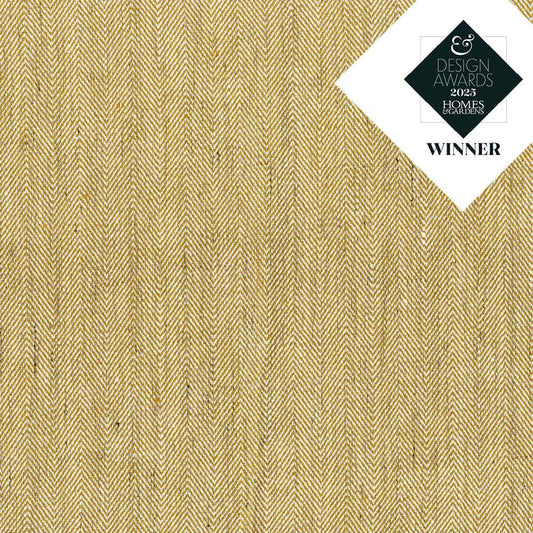 Ian Mankin Hedgerow Herringbone Chanterelle Made to Measure Curtains