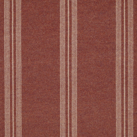 Ian Mankin Garsdale Stripe Rust Made to Measure Roman Blinds