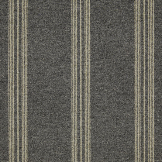 Ian Mankin Garsdale Stripe Smoke Made to Measure Curtains