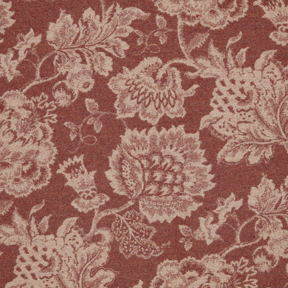 Ian Mankin Studley Floral Rust Made to Measure Curtains