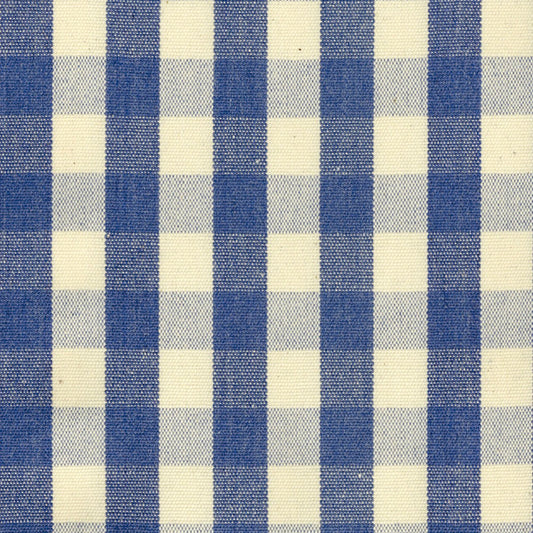 Ian Mankin Suffolk Check Small Indigo Made to Measure Roman Blinds