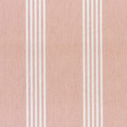 Ian Mankin Canvas Stripe Pink Made to Measure Curtains