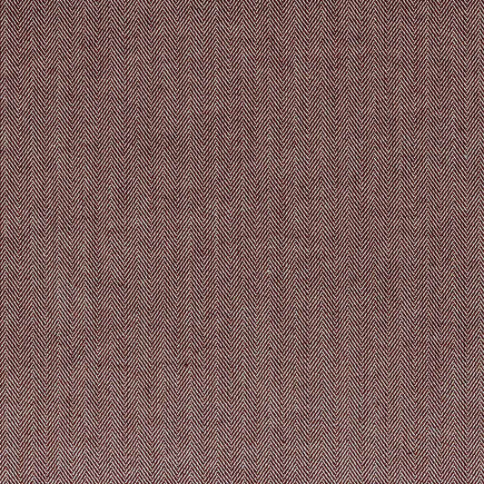 Ian Mankin Fresco Herringbone Brown Made to Measure Roman Blinds