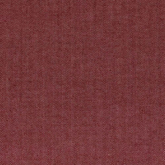 Ian Mankin Fresco Herringbone Claret Made to Measure Roman Blinds