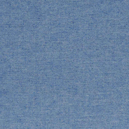 Ian Mankin Fresco Herringbone Indigo Made to Measure Curtains