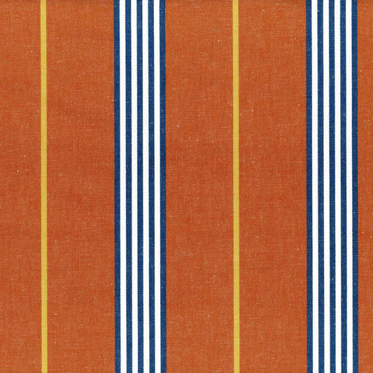 Ian Mankin Gallery Stripe Rust Made to Measure Curtains