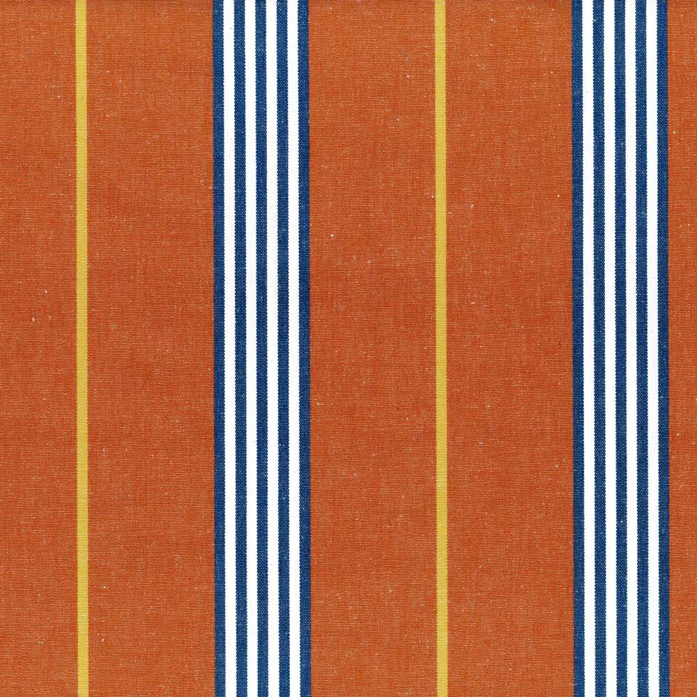 Ian Mankin Gallery Stripe Rust Made to Measure Roman Blinds