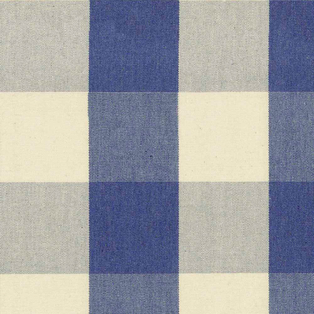 Ian Mankin Avon Check Indigo Made to Measure Roman Blinds