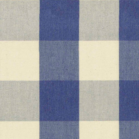 Ian Mankin Avon Check Indigo Made to Measure Roman Blinds