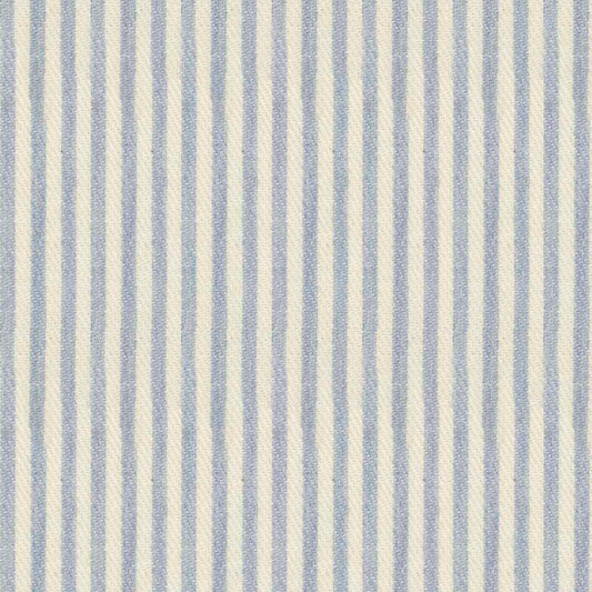 Ian Mankin Candy Stripe Bluebell Made to Measure Roman Blinds