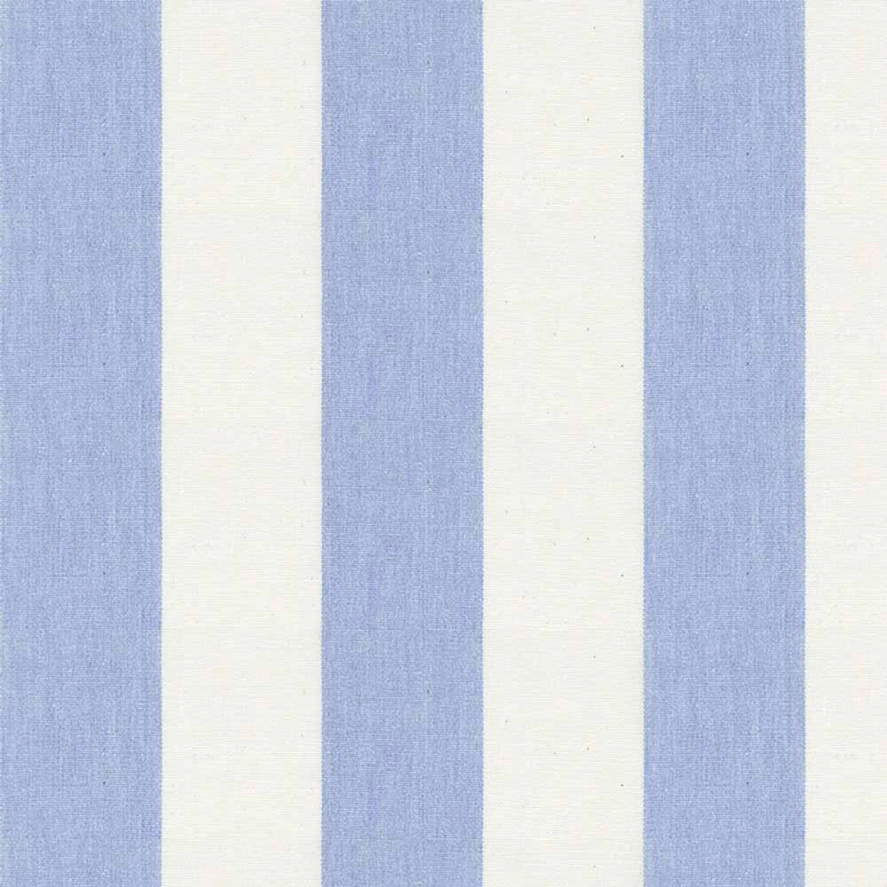 Ian Mankin Devon Stripe Bluebell Made to Measure Roman Blinds