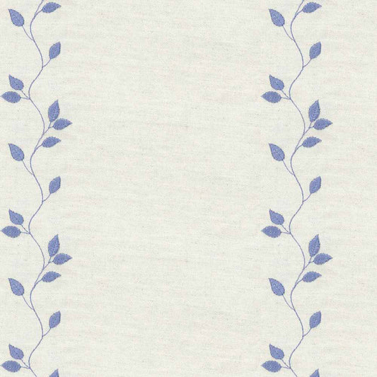 Ian Mankin Embroidered Union Leaf Airforce Made to Measure Curtains
