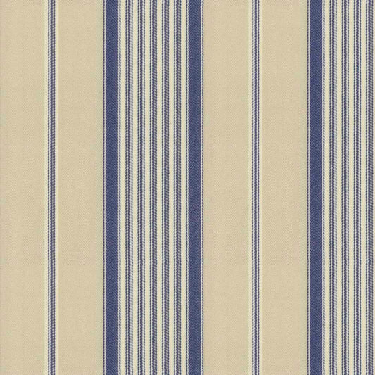 Ian Mankin Empire Stripe 1 Airforce Made to Measure Curtains