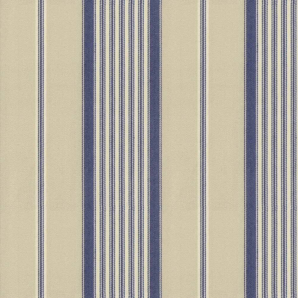 Ian Mankin Empire Stripe 1 Airforce Made to Measure Roman Blinds