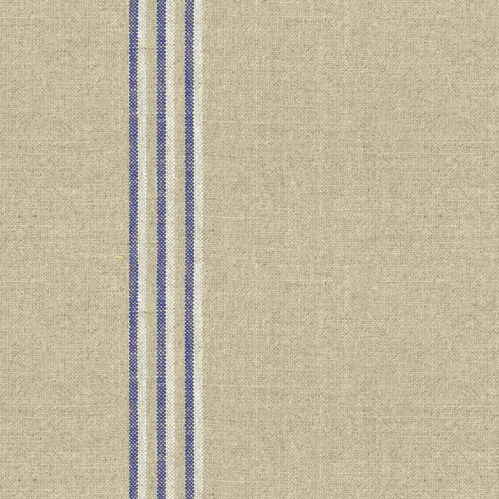 Ian Mankin Grain Stripe Nordic Indigo Made to Measure Roman Blinds