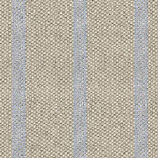 Ian Mankin Hopsack Stripe Bluebell Made to Measure Roman Blinds