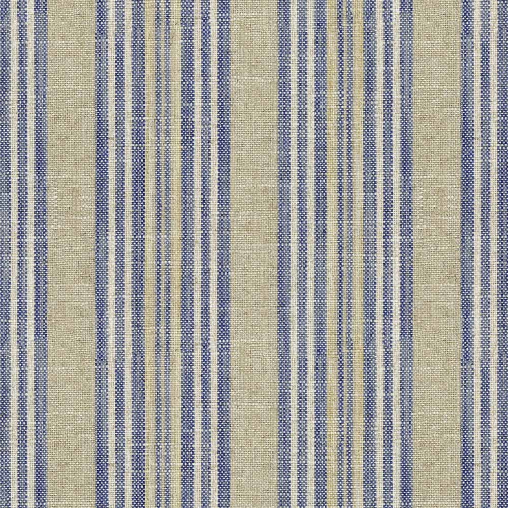 Ian Mankin Jura Stripe Blue Made to Measure Roman Blinds