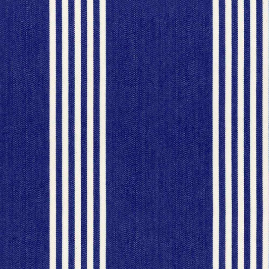 Ian Mankin Oxford Stripe Navy Made to Measure Curtains