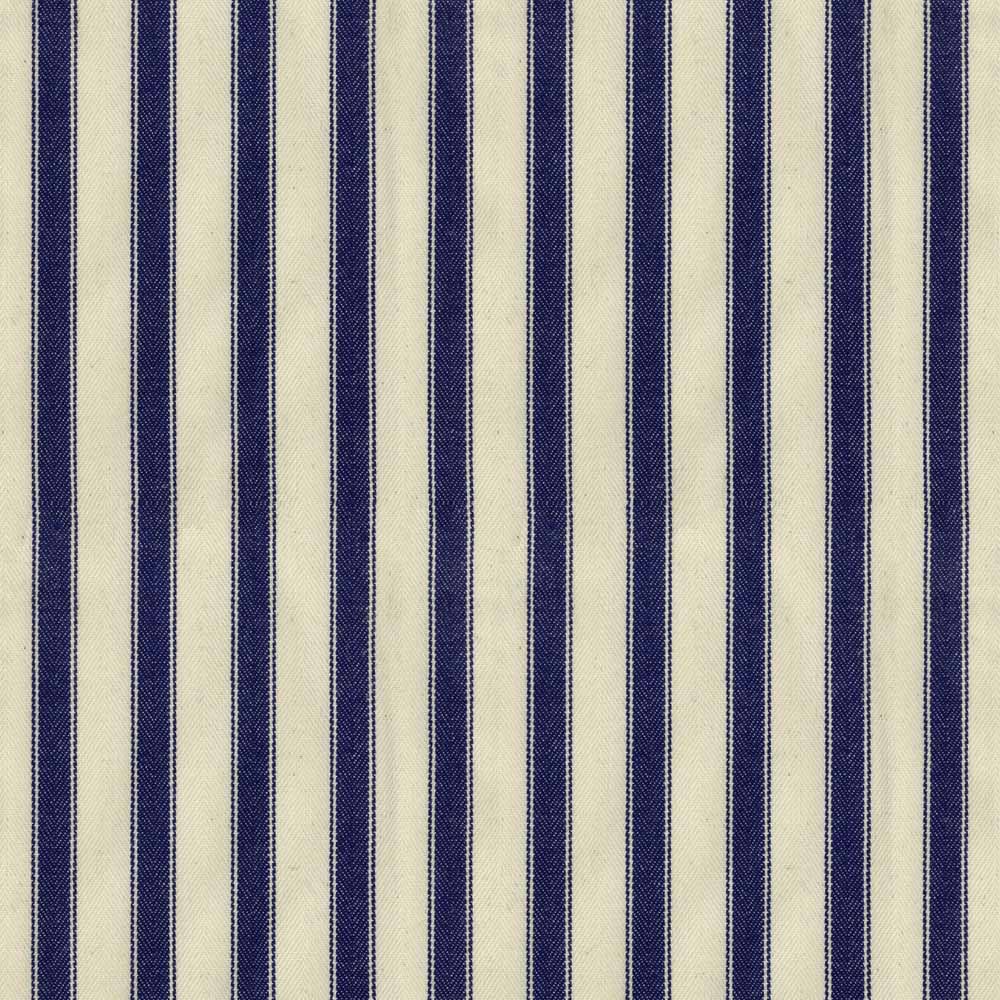 Ian Mankin Ticking Stripe 2 Navy Made to Measure Curtains
