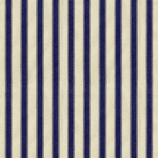 Ian Mankin Ticking Stripe 2 Navy Made to Measure Roman Blinds