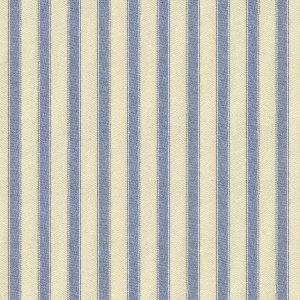 Ian Mankin Ticking Stripe 2 Sky Made to Measure Roman Blinds