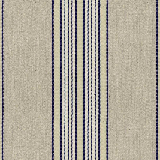 Ian Mankin Vintage Stripe 1 Navy Made to Measure Curtains