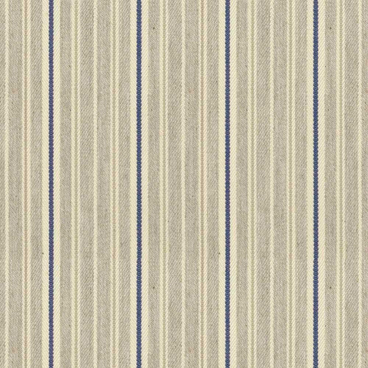 Ian Mankin Vintage Stripe 4 Airforce Made to Measure Roman Blinds