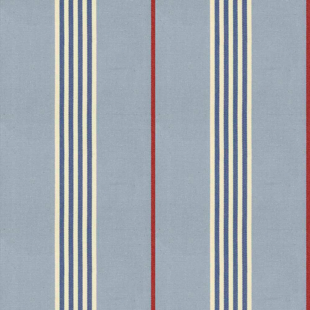 Ian Mankin Worthing Stripe Sky Made to Measure Curtains
