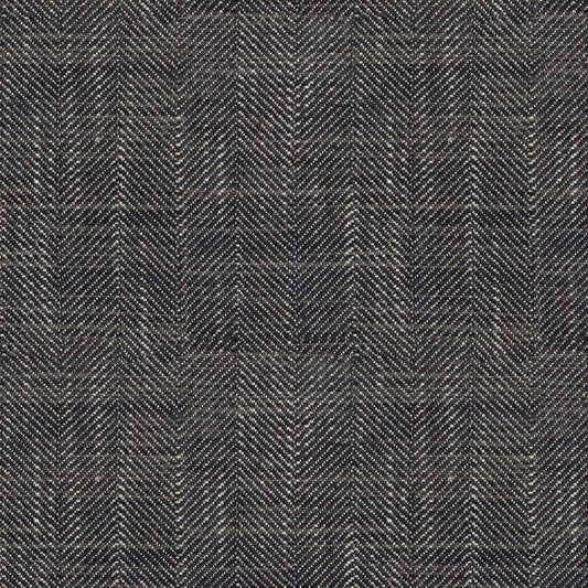 Ian Mankin Arran Charcoal Made to Measure Roman Blinds
