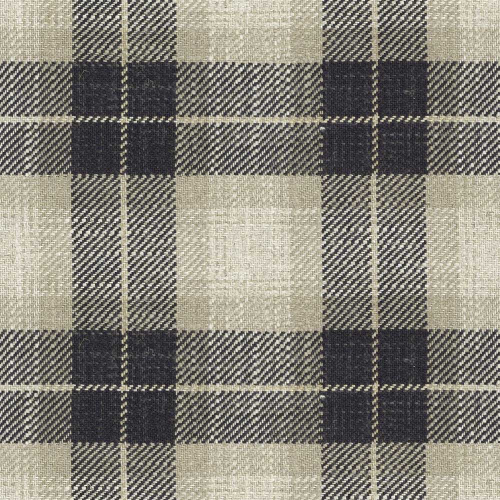 Ian Mankin Kintyre Check Charcoal Made to Measure Curtains