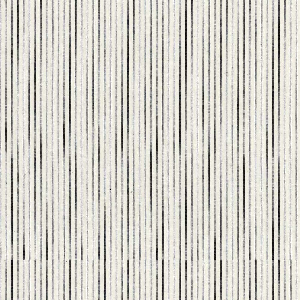 Ian Mankin Lining Stripe Black Made to Measure Roman Blinds