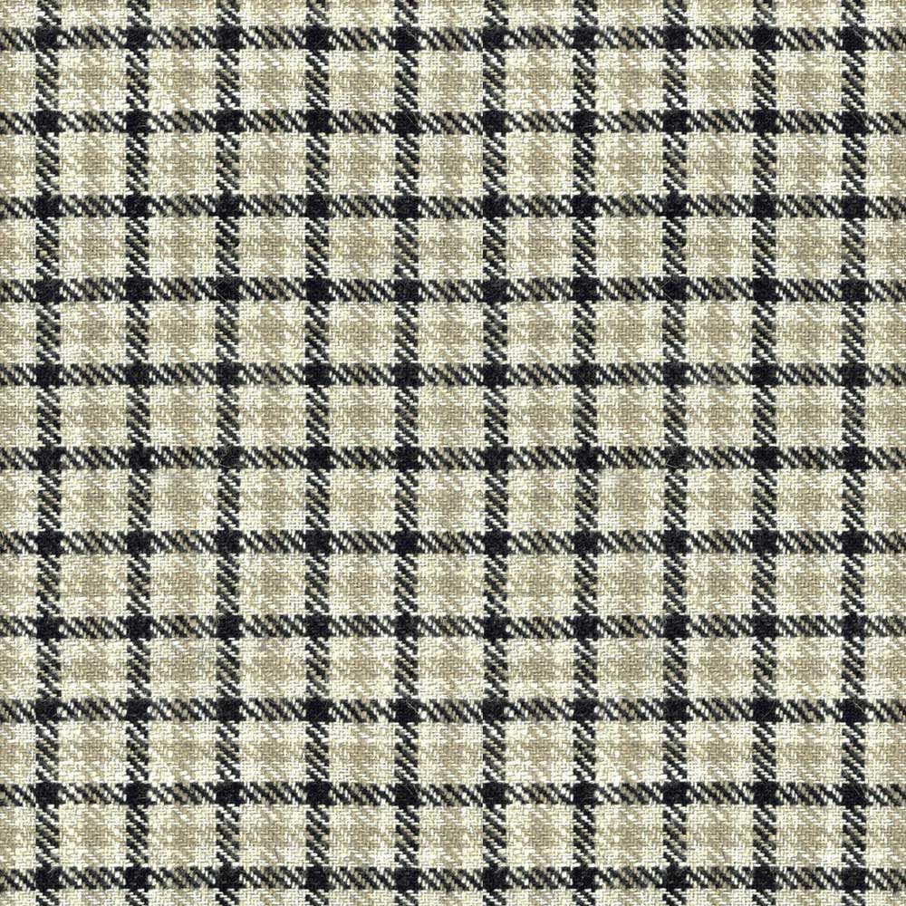 Ian Mankin Nairn Check Charcoal Made to Measure Roman Blinds