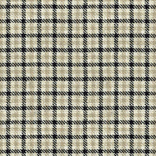 Ian Mankin Nairn Check Charcoal Made to Measure Roman Blinds