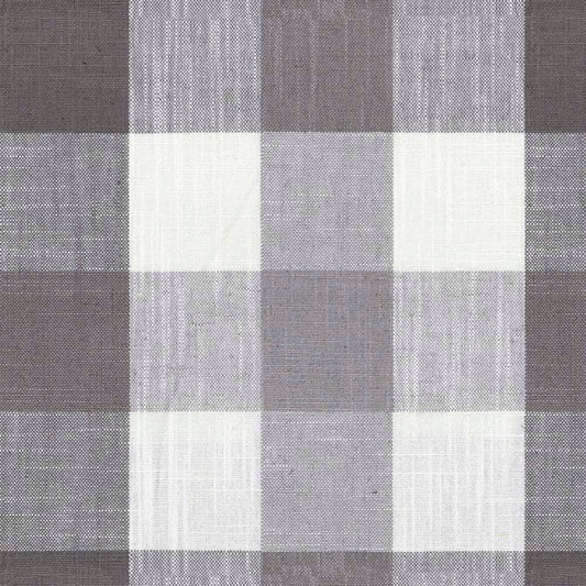 Ian Mankin Oban Check Grey Made to Measure Curtains
