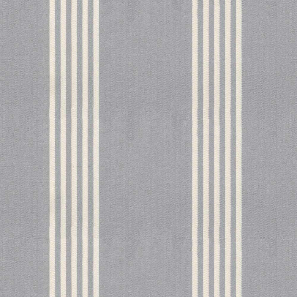 Ian Mankin Oxford Stripe Silver Made to Measure Roman Blinds