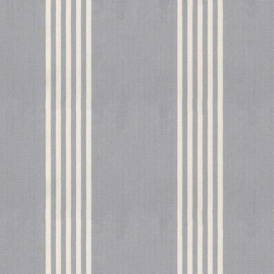 Ian Mankin Oxford Stripe Silver Made to Measure Roman Blinds