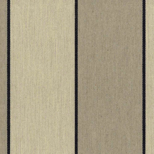 Ian Mankin Regatta Stripe 3 Black Made to Measure Roman Blinds