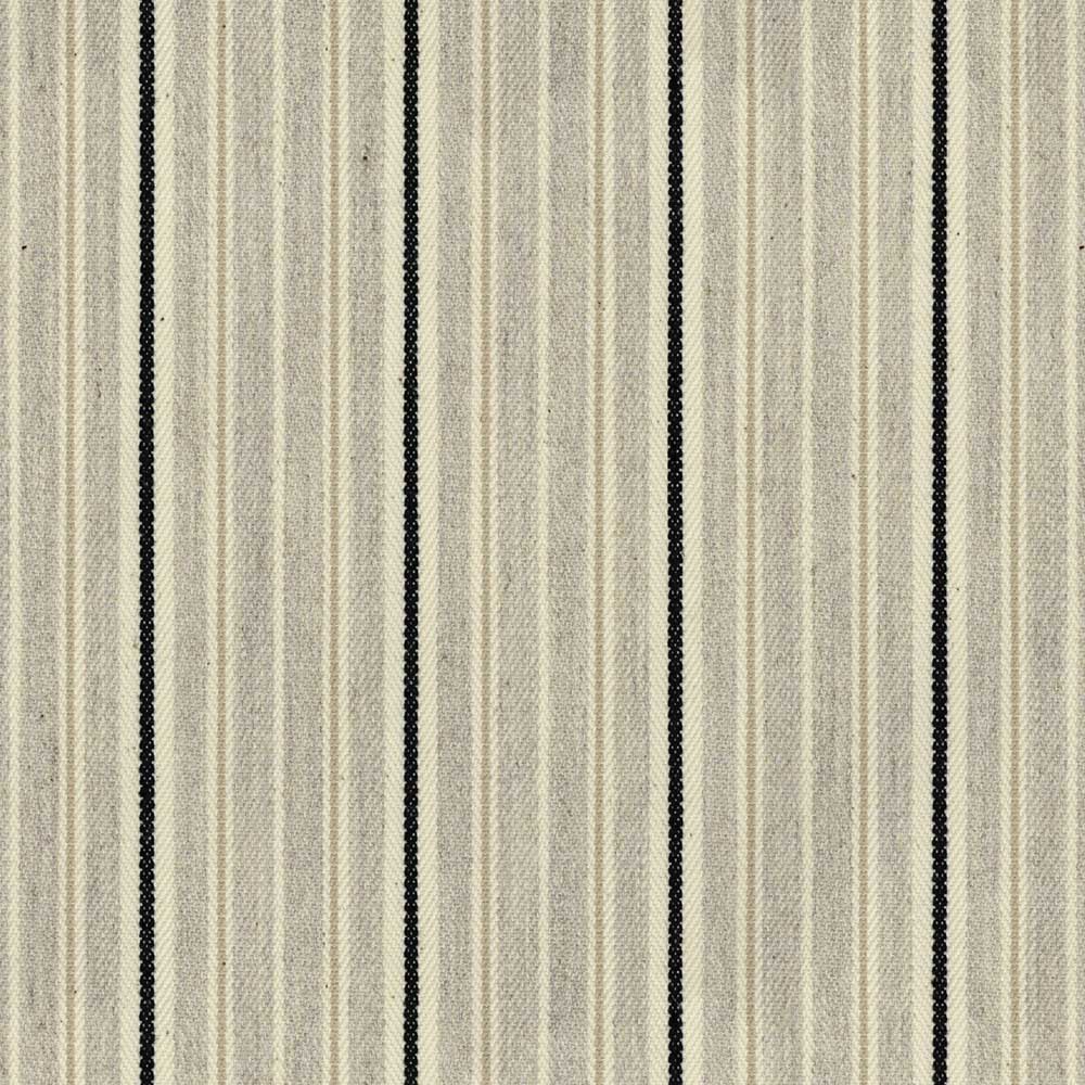 Ian Mankin Vintage Stripe 4 Black Made to Measure Roman Blinds